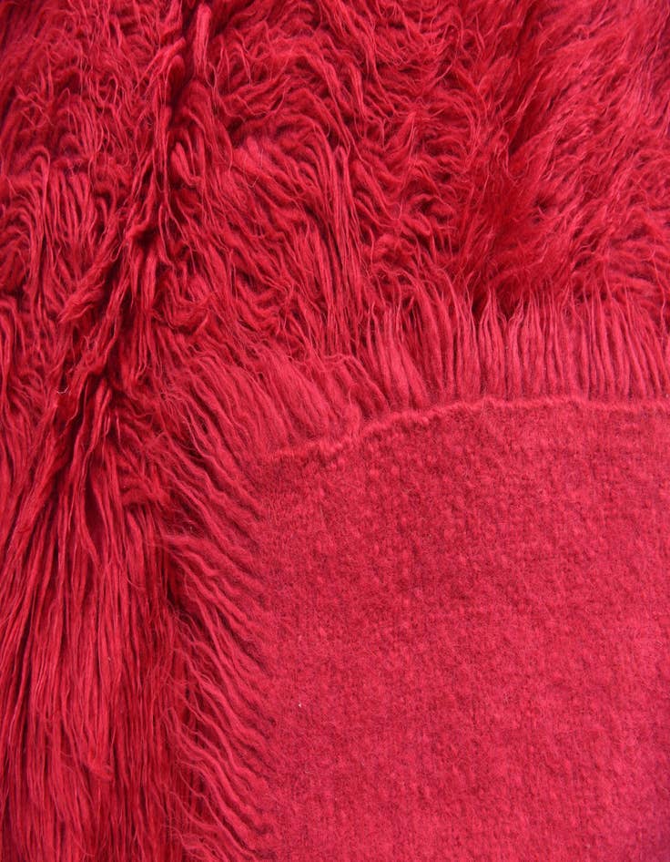 Detail image of  2' 6 x 5'  Hand Knotted Moroccan Wool Runner Rug