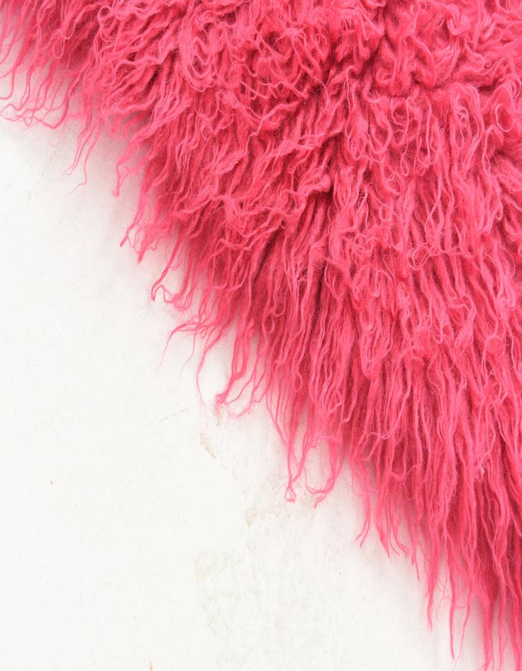 Detail image of  2' 6 x 4' 6  Hand Knotted Moroccan Wool Runner Rug