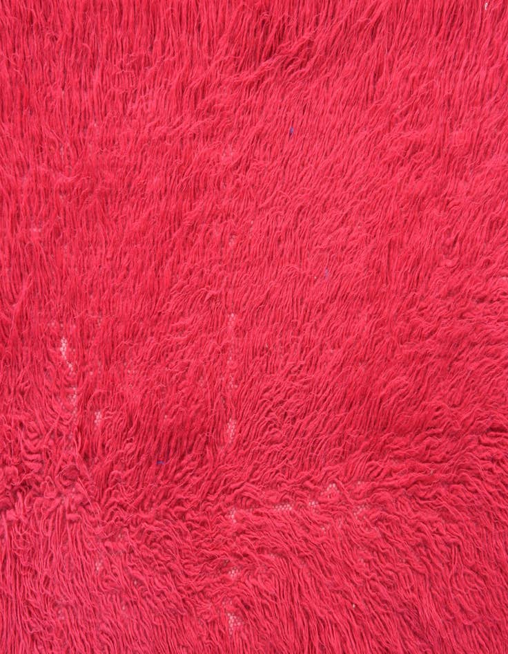 Detail image of  2' 4 x 4' 7  Hand Knotted Moroccan Wool Runner Rug