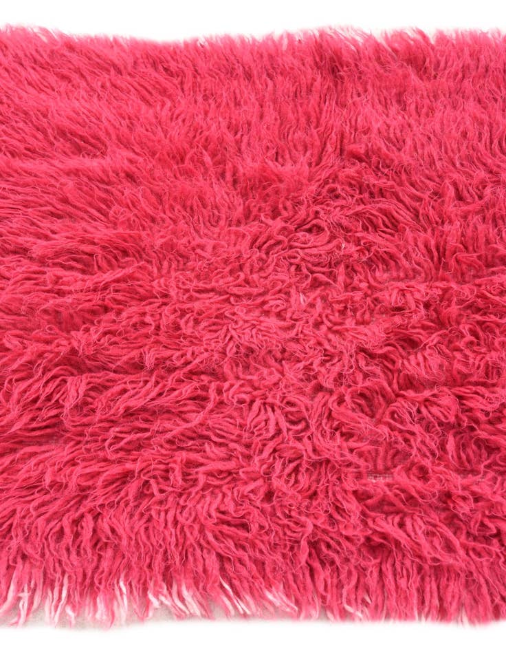 Detail image of  2' x 4'  Hand Knotted Moroccan Wool Runner Rug