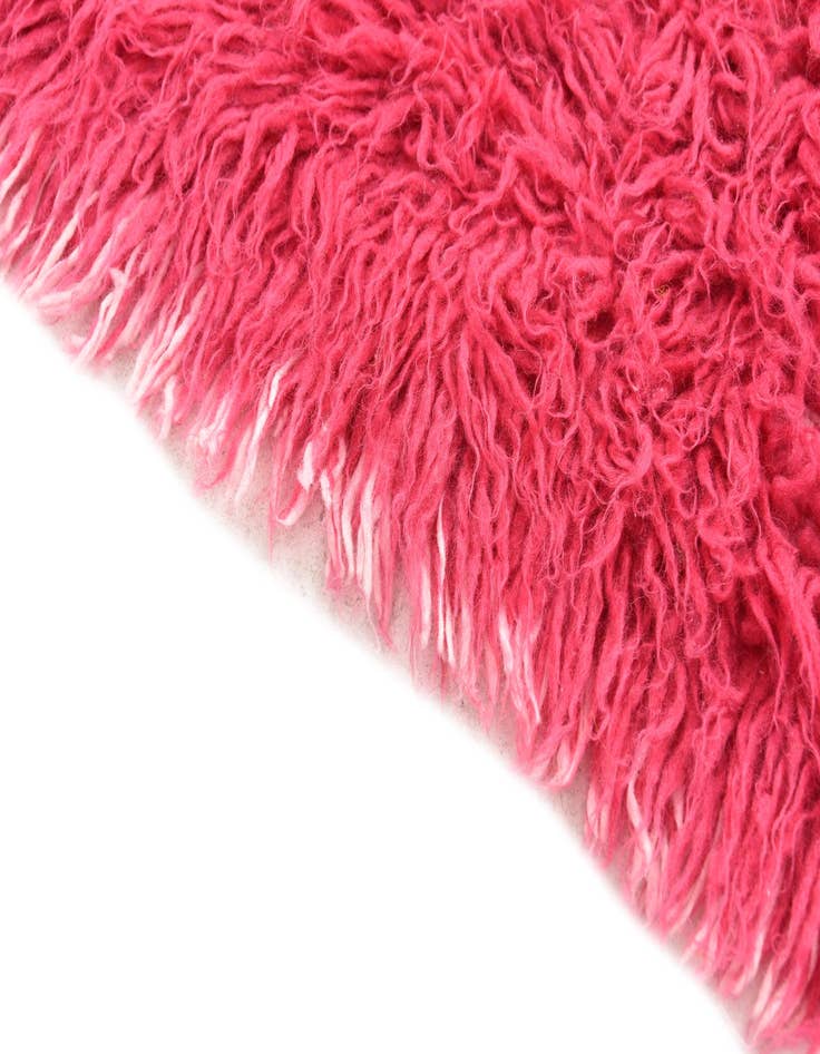 Detail image of  2' x 4'  Hand Knotted Moroccan Wool Runner Rug