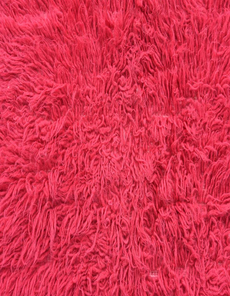 Detail image of  2' x 4'  Hand Knotted Moroccan Wool Runner Rug