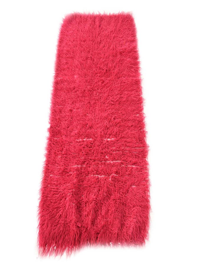 Detail image of  2' 3 x 4' 3  Hand Knotted Moroccan Wool Runner Rug