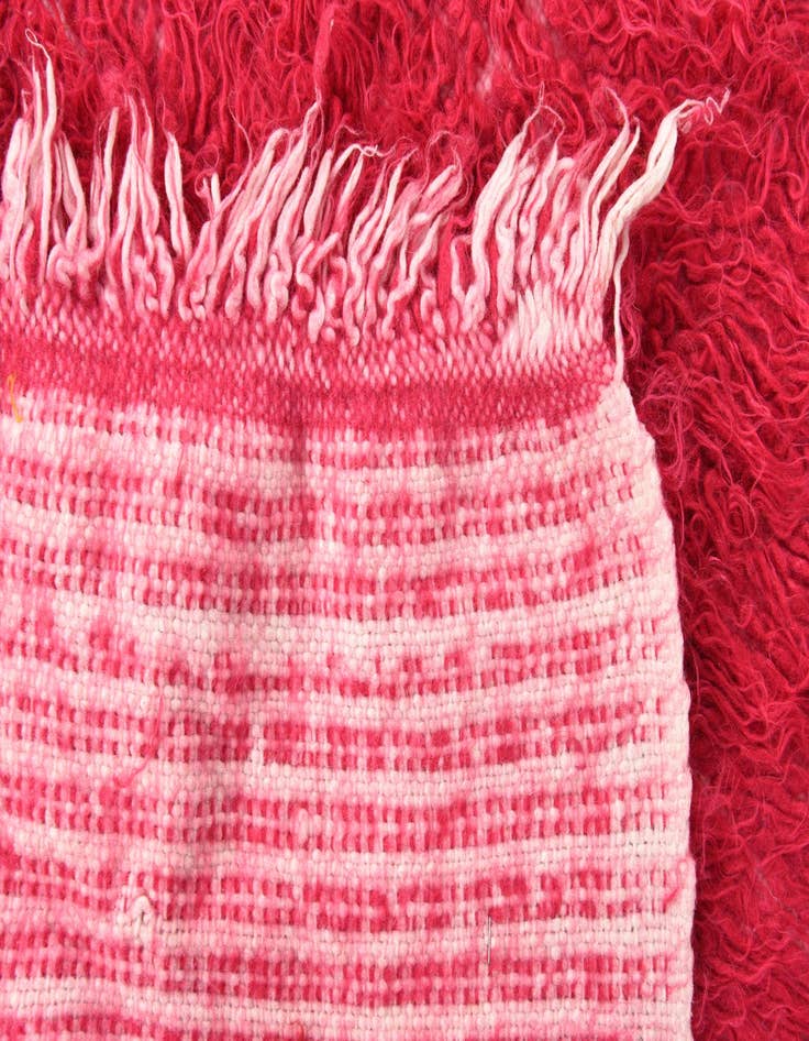 Detail image of  2' 3 x 4' 3  Hand Knotted Moroccan Wool Runner Rug