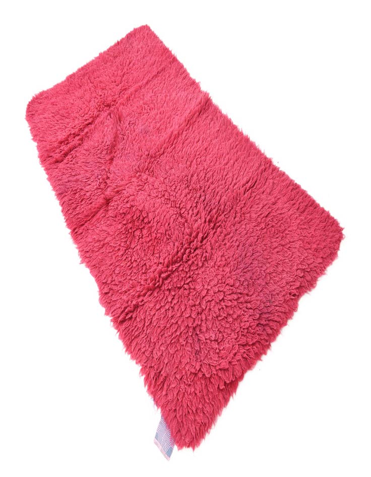 Detail image of  3' 1 x 6'  Hand Knotted Moroccan Wool Runner Rug