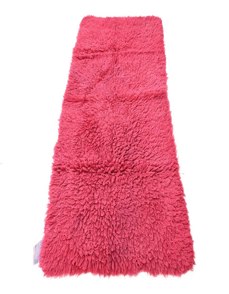 Detail image of  3' 1 x 6'  Hand Knotted Moroccan Wool Runner Rug