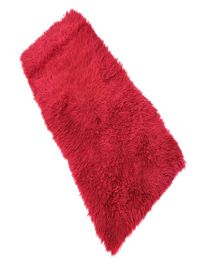 Detail image of  2' x 4' 9  Hand Knotted Moroccan Wool Runner Rug