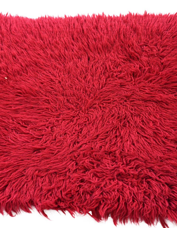 Detail image of  2' x 4' 9  Hand Knotted Moroccan Wool Runner Rug