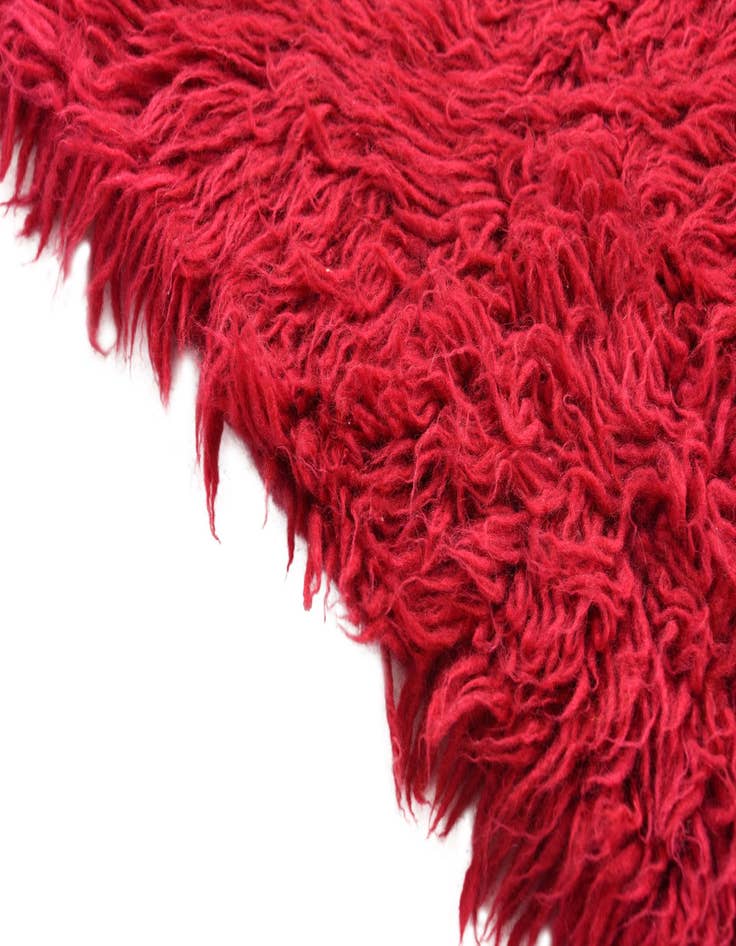 Detail image of  2' x 4' 9  Hand Knotted Moroccan Wool Runner Rug