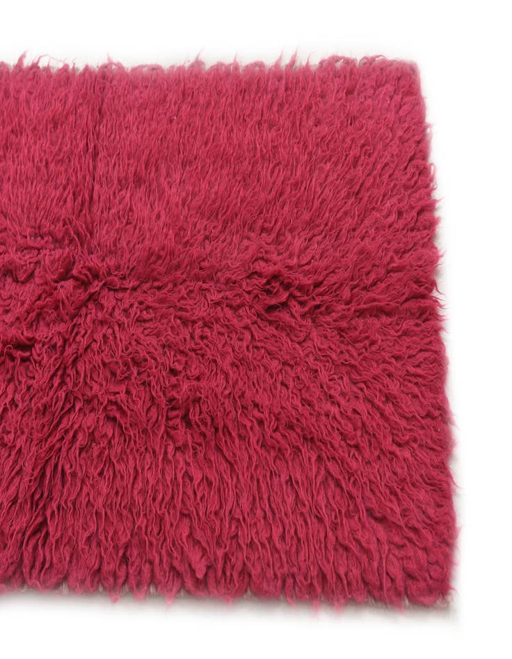 Detail image of  2' 3 x 4' 5  Hand Knotted Moroccan Wool Runner Rug