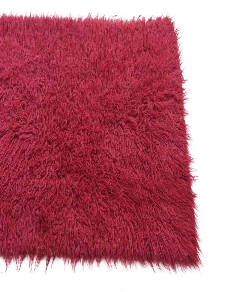 Detail image of  2' 3 x 4' 4  Hand Knotted Moroccan Wool Runner Rug