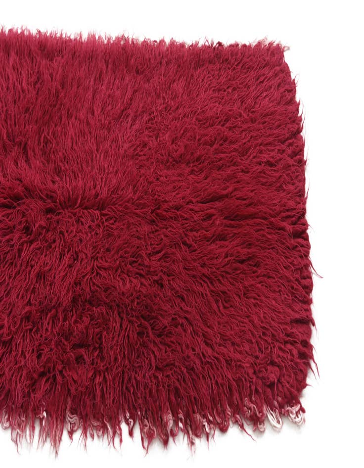 Detail image of  2' 6 x 4' 8  Hand Knotted Moroccan Wool Runner Rug