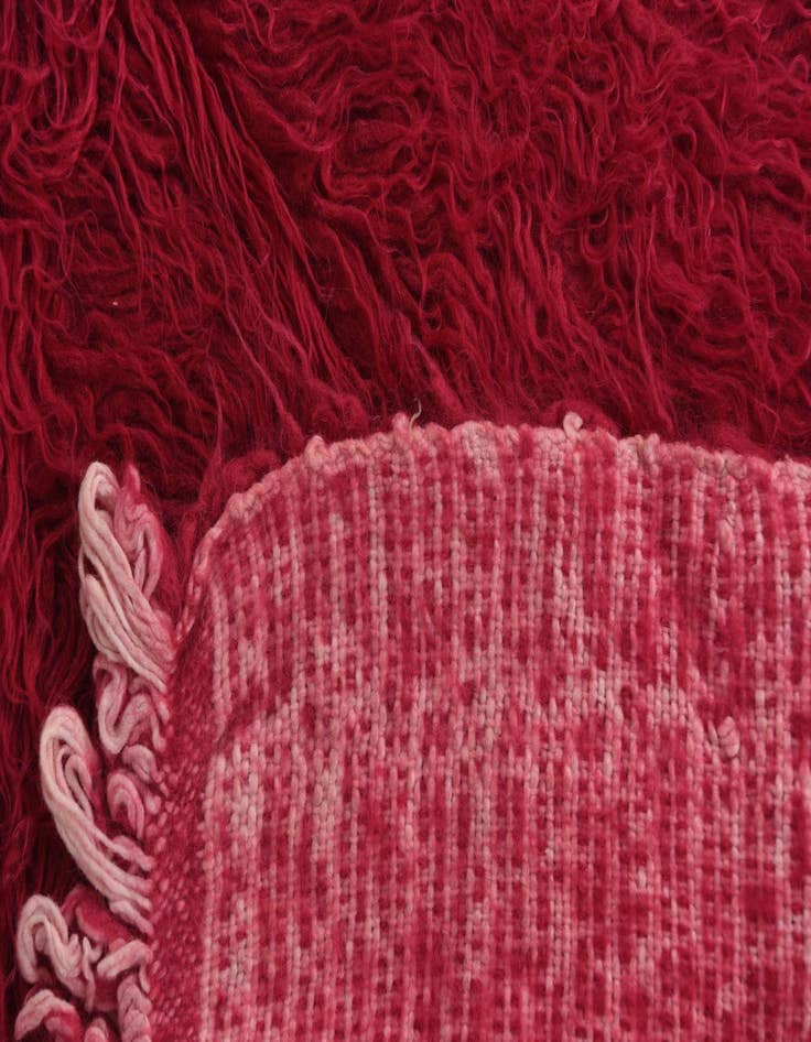 Detail image of  2' 6 x 4' 8  Hand Knotted Moroccan Wool Runner Rug