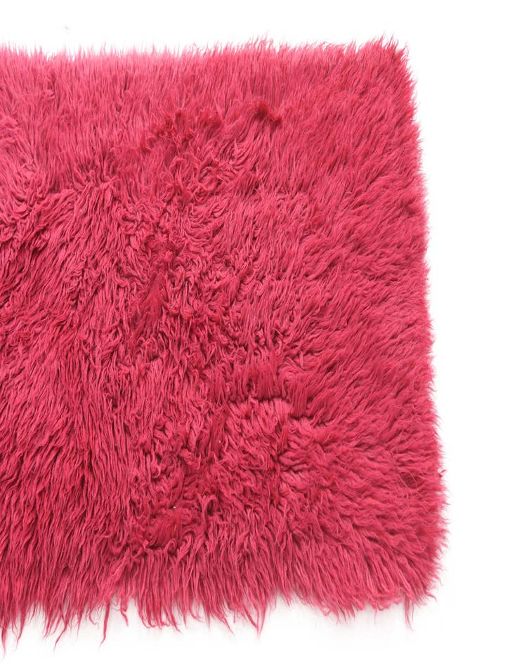 Detail image of  2' 5 x 4' 10  Hand Knotted Moroccan Wool Runner Rug