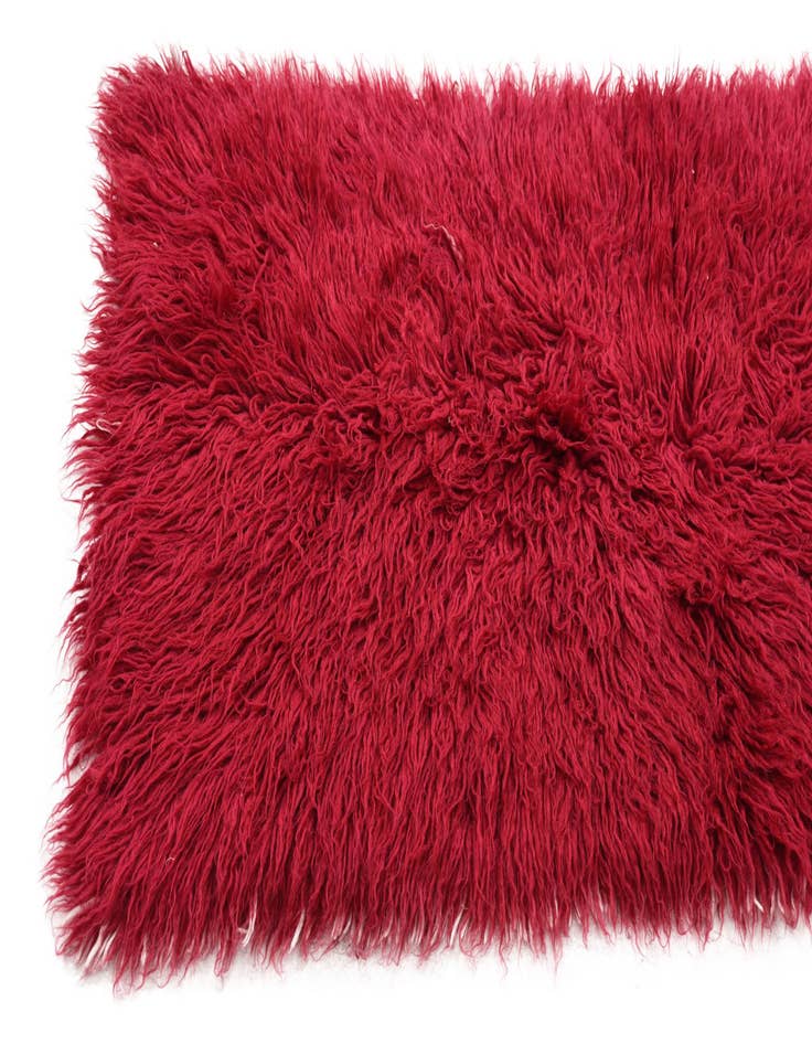 Detail image of  2' 4 x 4' 9  Hand Knotted Moroccan Wool Runner Rug