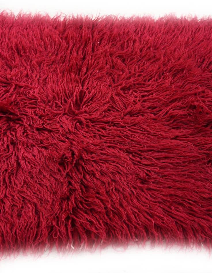 Detail image of  2' 4 x 4' 9  Hand Knotted Moroccan Wool Runner Rug