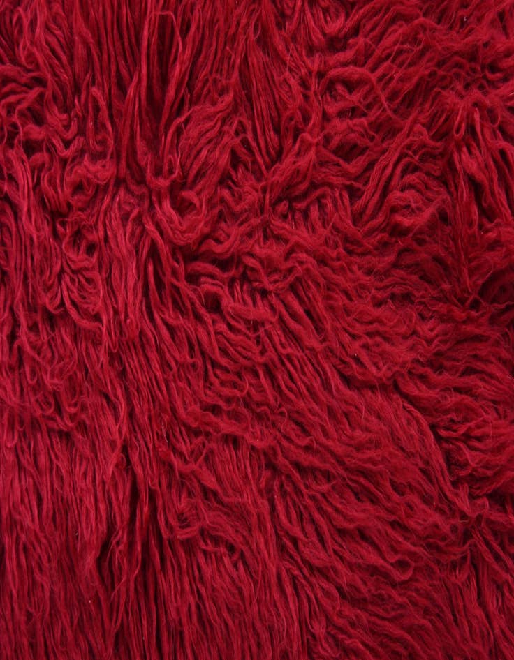 Detail image of  2' 4 x 4' 9  Hand Knotted Moroccan Wool Runner Rug