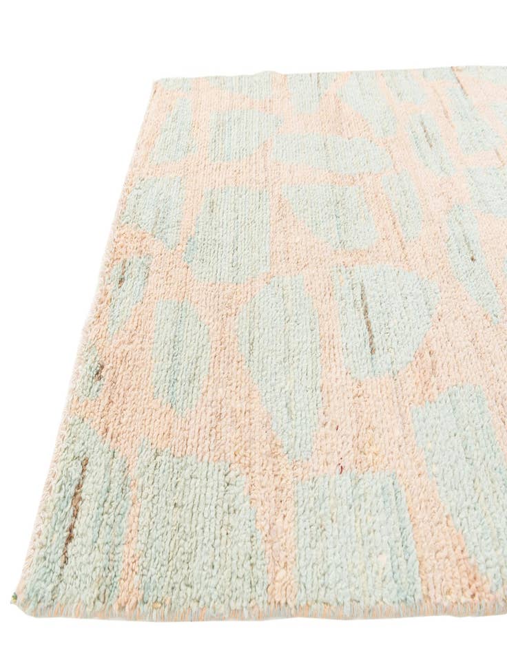Detail image of  2' 6 x 9' 10  Hand Knotted Moroccan Wool Runner Rug