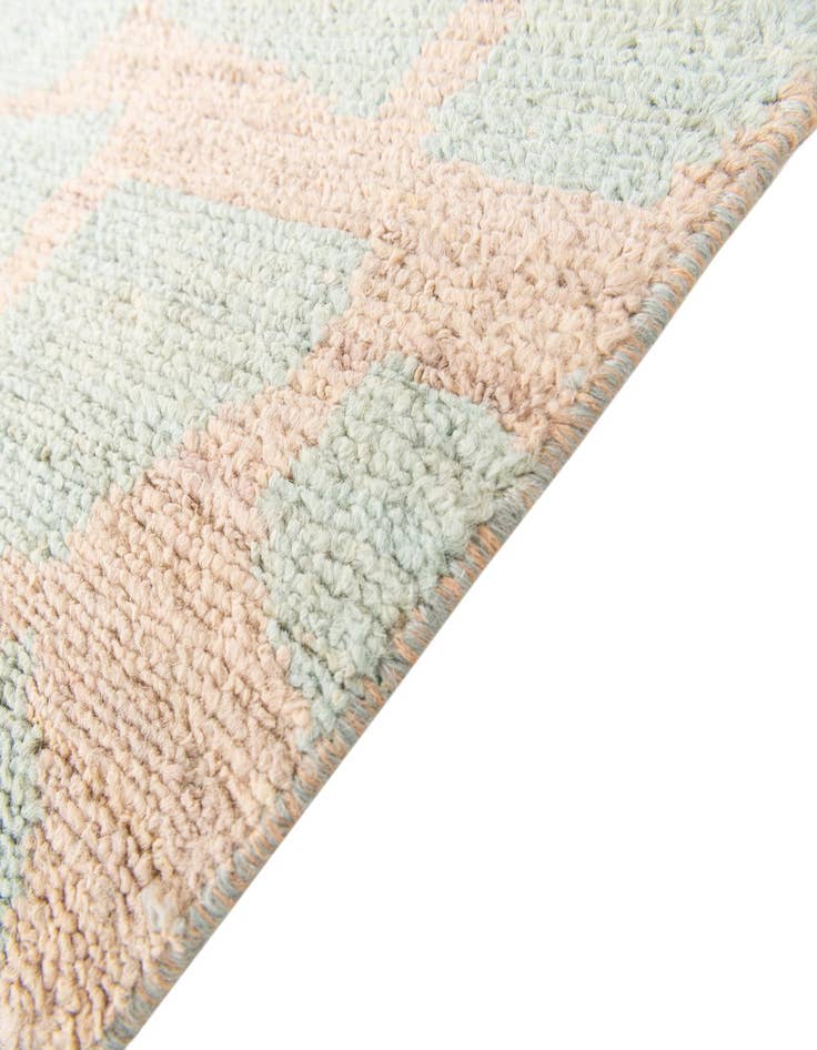 Detail image of  2' 6 x 9' 10  Hand Knotted Moroccan Wool Runner Rug