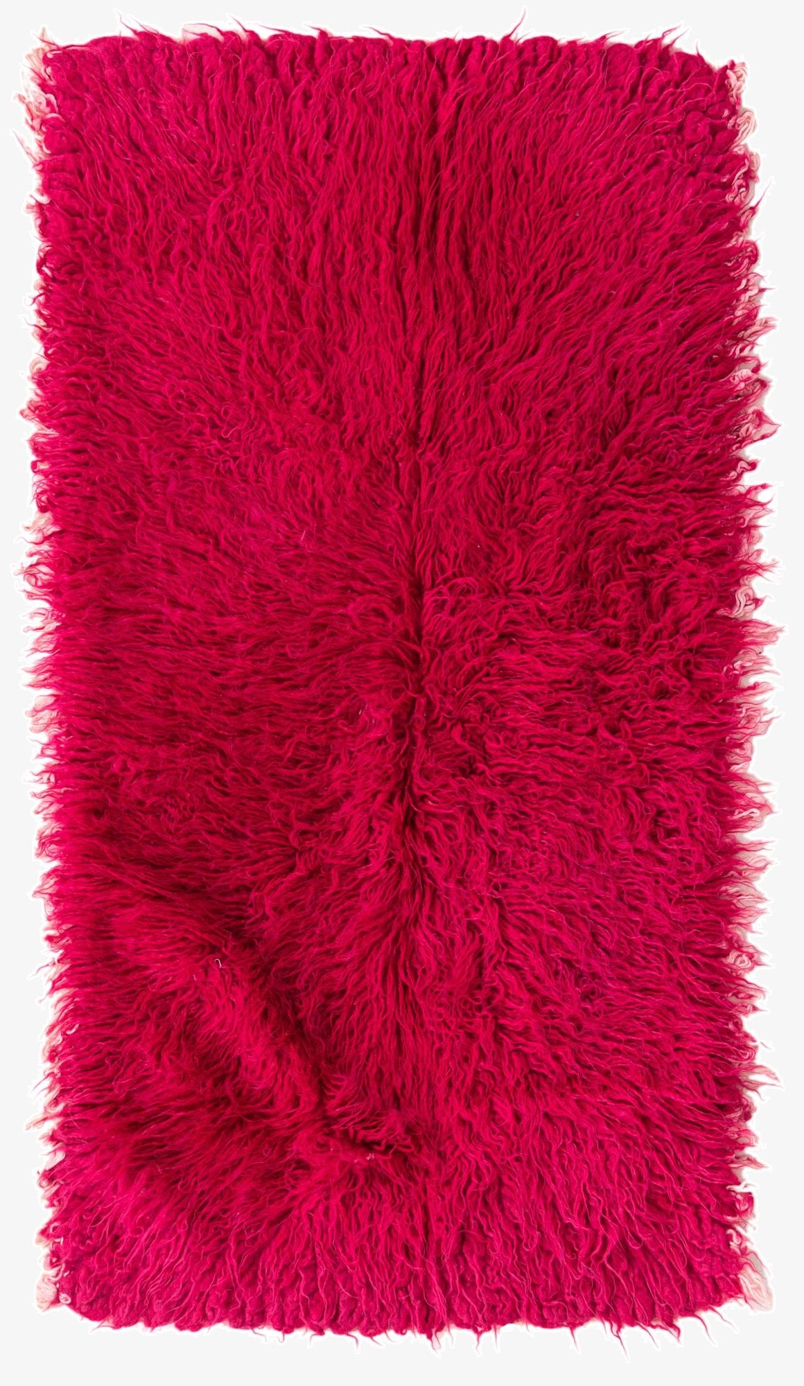  2' 6 x 4' 8  Hand Knotted Moroccan Wool Runner Rug