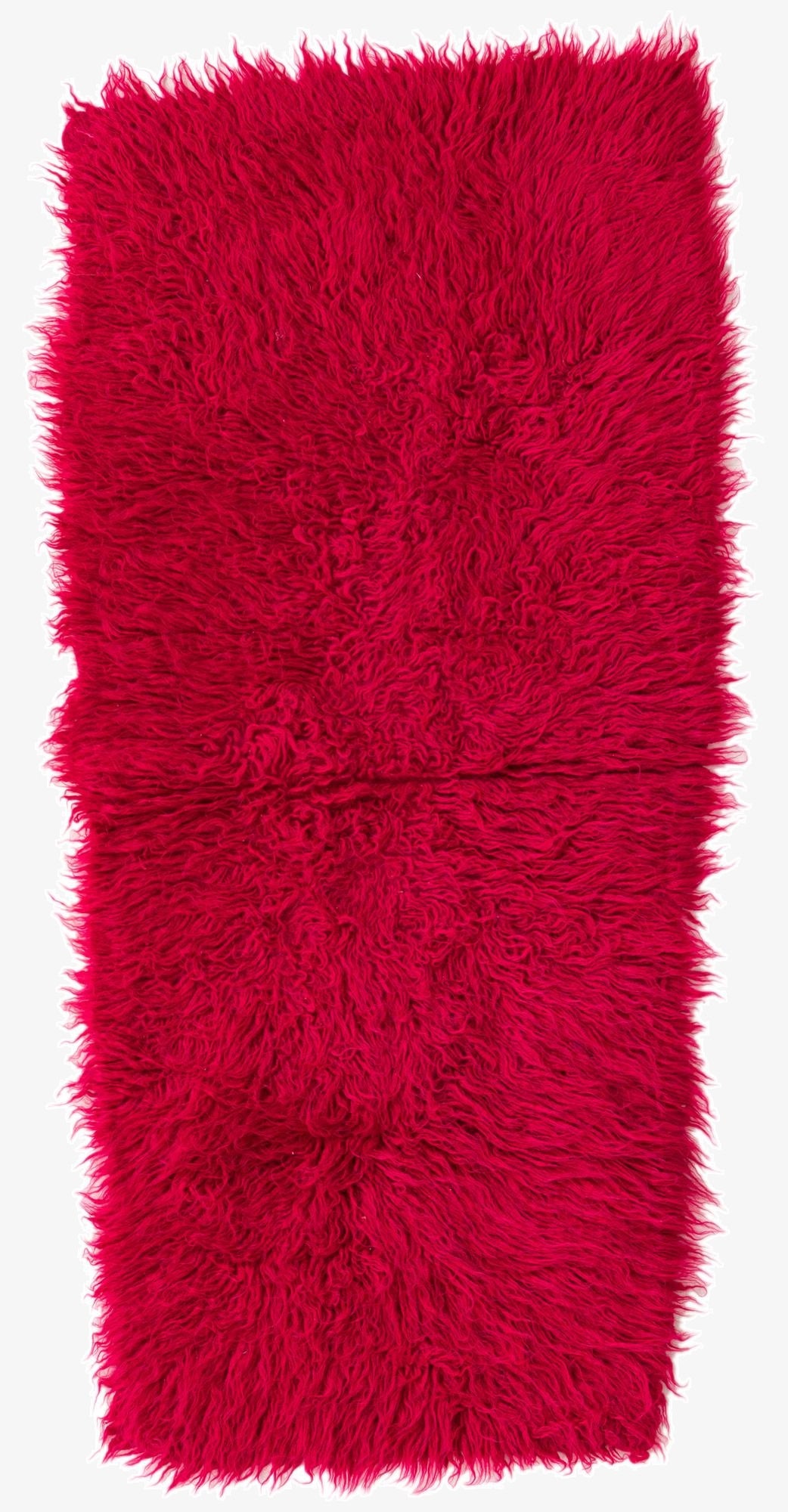  2' x 4' 5  Hand Knotted Moroccan Wool Runner Rug