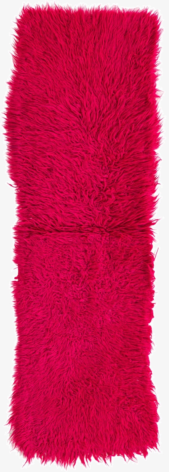  1' 8 x 5' 6  Hand Knotted Moroccan Wool Runner Rug