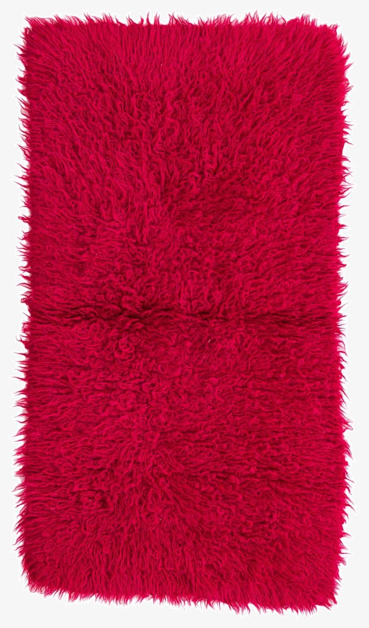  2' 4 x 4' 3  Hand Knotted Moroccan Wool Runner Rug