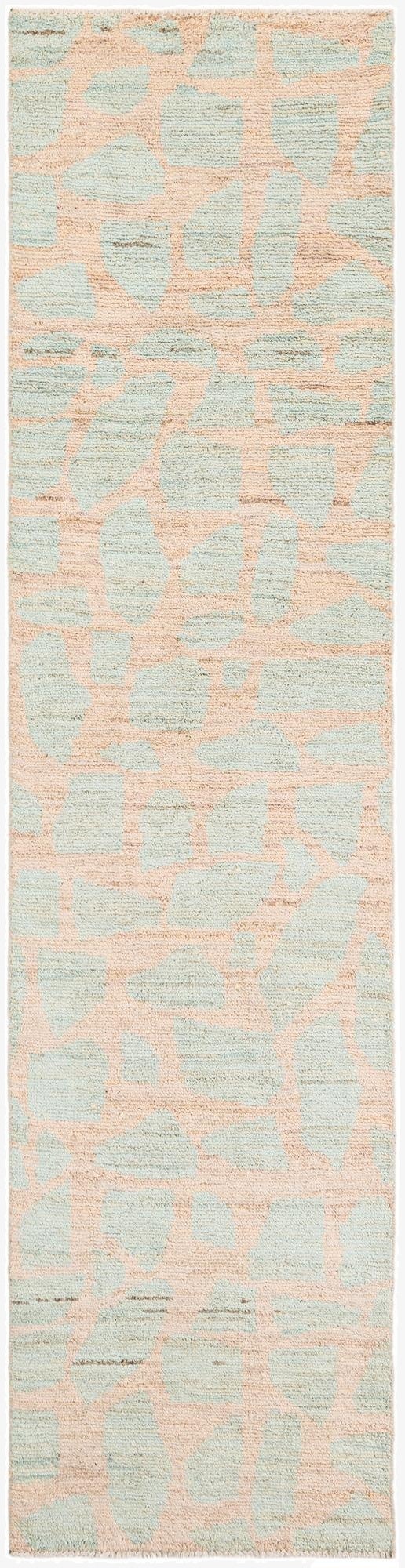  2' 6 x 9' 10  Hand Knotted Moroccan Wool Runner Rug