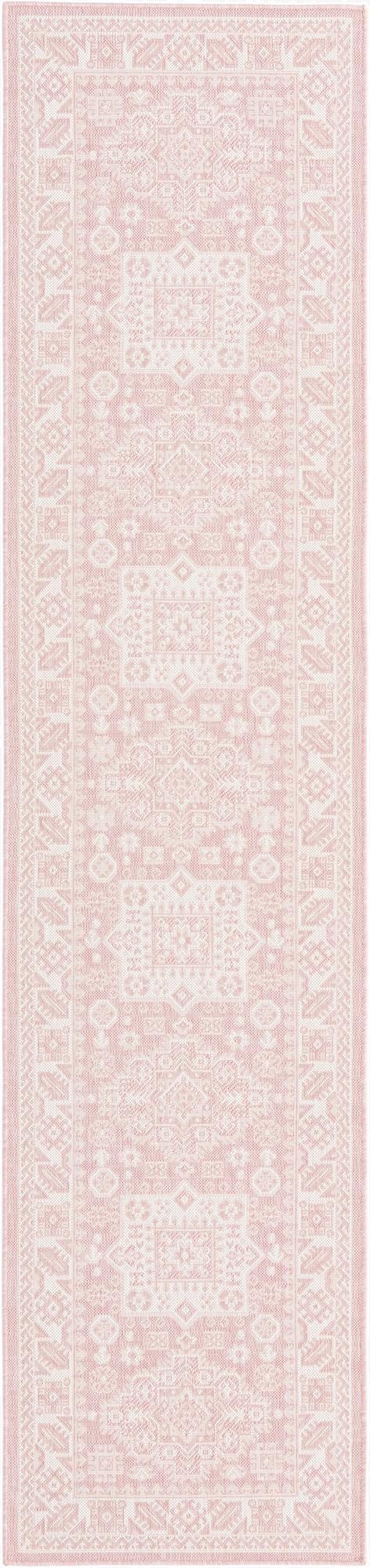 Primary image  2' 7 x 12'  Washable Aztec Indoor / Outdoor Runner Rug