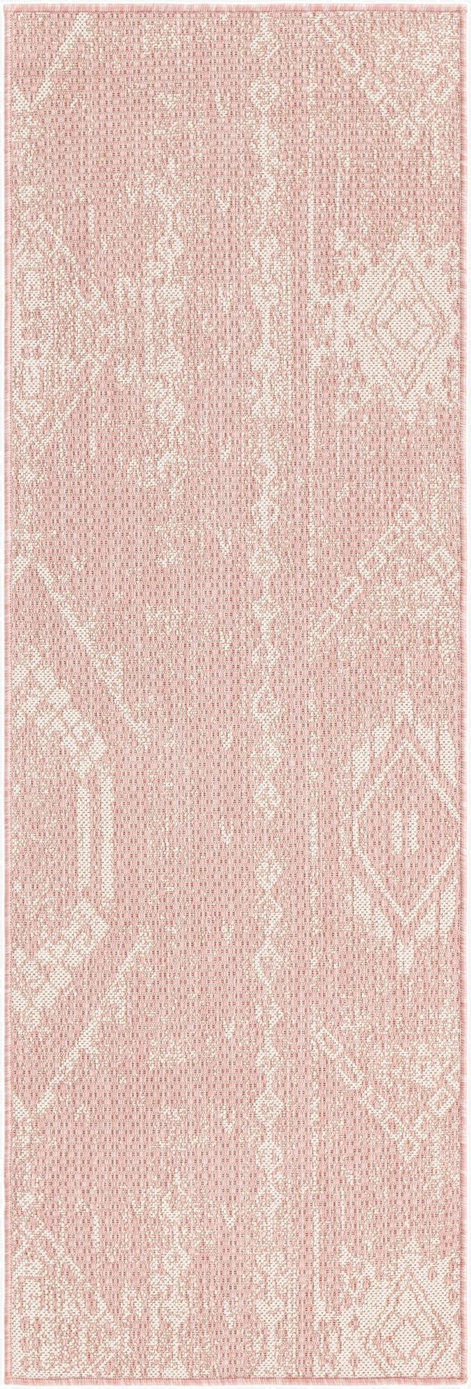  2' x 6'  Washable Bohemian Indoor / Outdoor Runner Rug