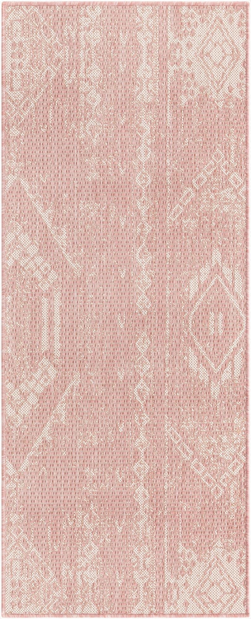  2' x 5' 3  Washable Bohemian Indoor / Outdoor Runner Rug