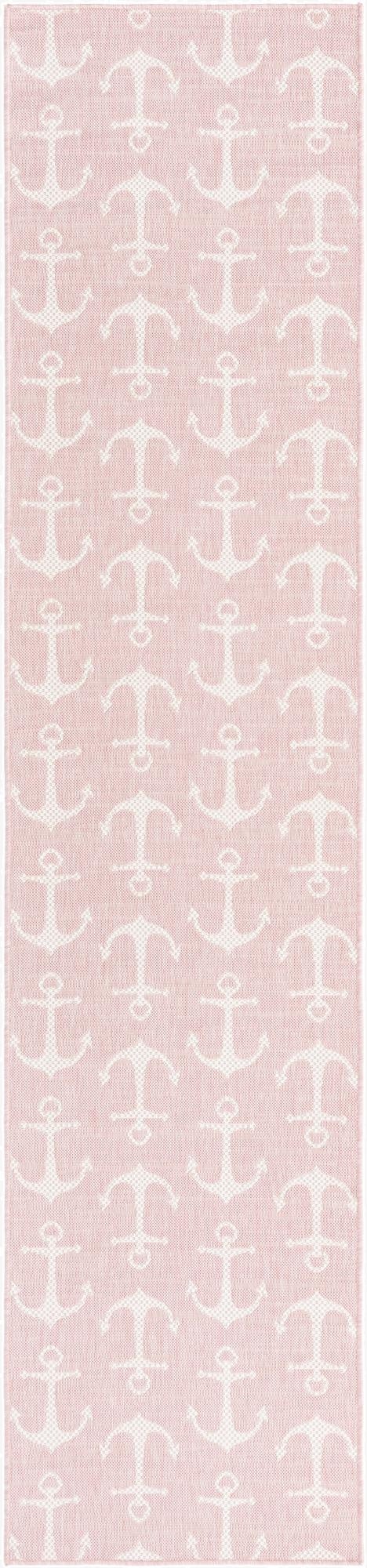  2' 7 x 12'  Washable Coastal Indoor / Outdoor Runner Rug