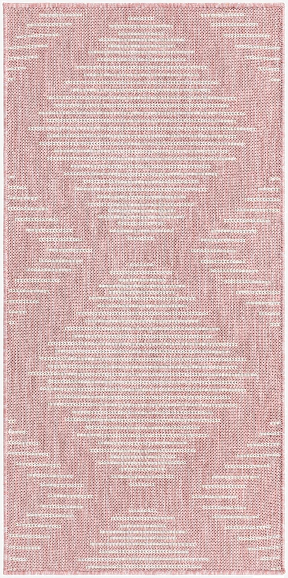  2' x 4'  Washable Modern Indoor / Outdoor Runner Rug