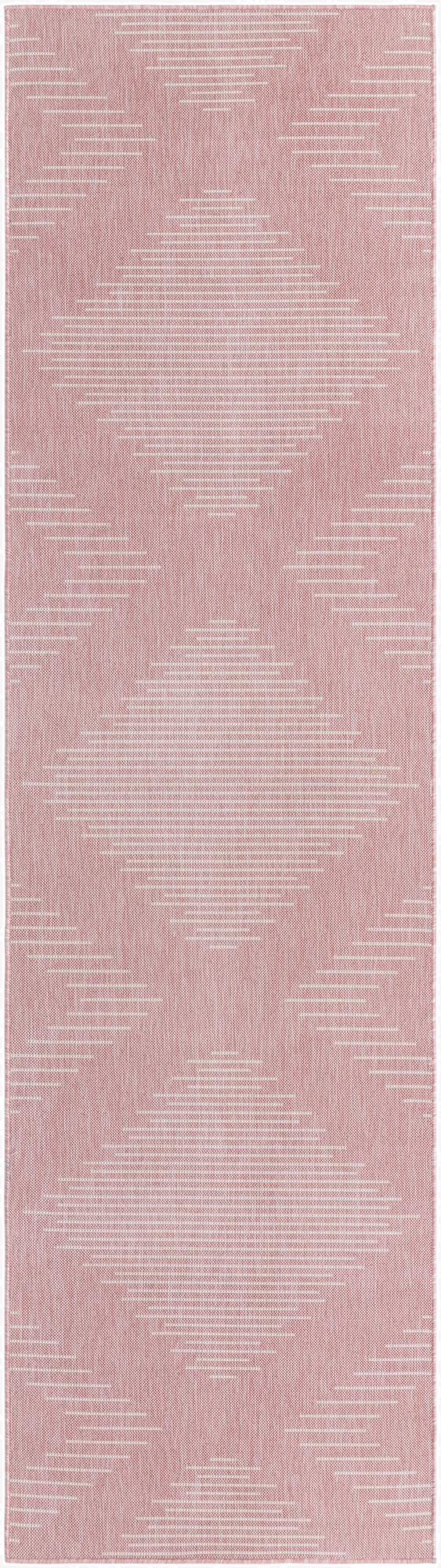  2' 7 x 12'  Washable Modern Indoor / Outdoor Runner Rug