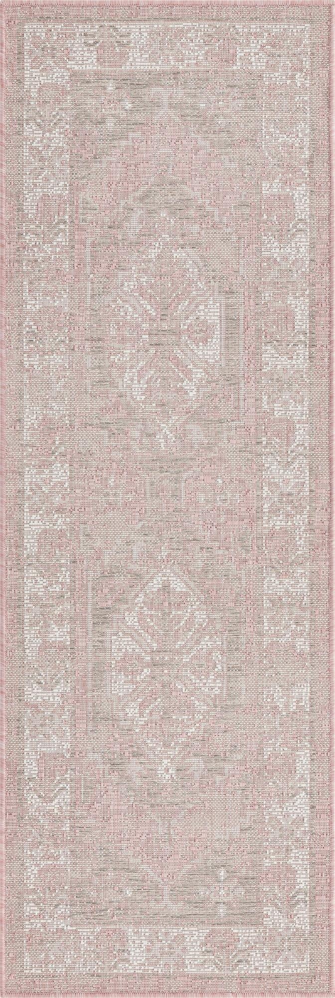  2' x 6'  Washable Traditional Indoor / Outdoor Runner Rug