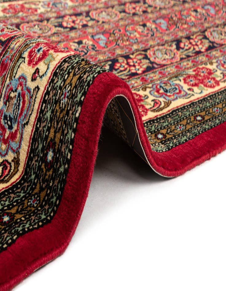 Detail image of  2' 7 x 6' 5  Hand Knotted Qom Persian Runner Rug