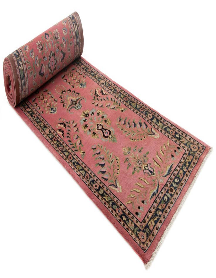 Detail image of 2' 4 x 12' 3 Sarough Wool Runner Rug