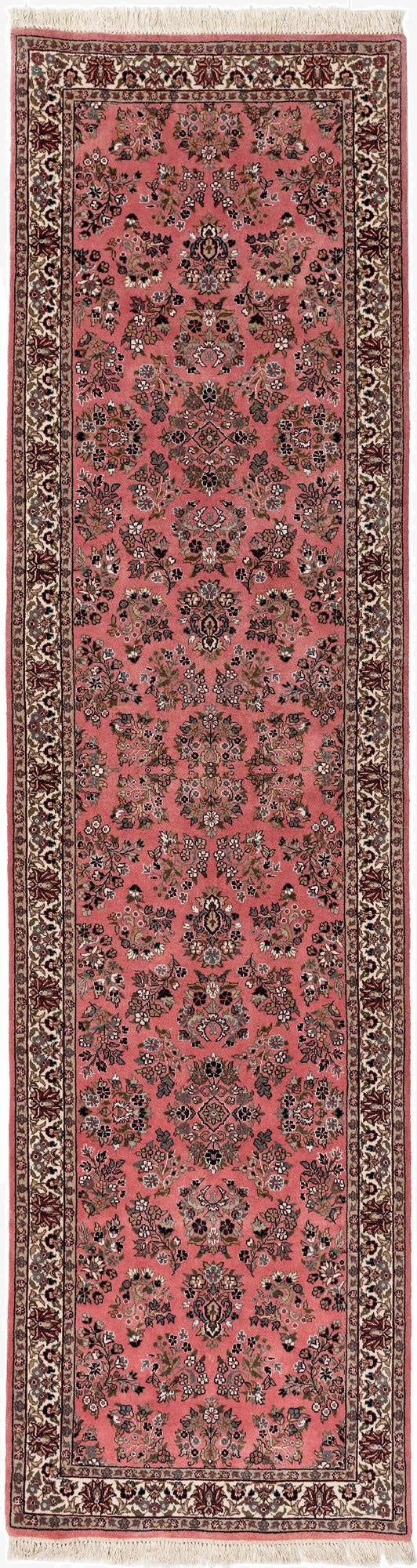  3' x 11' 2  Hand Knotted Sarough Wool Runner Rug