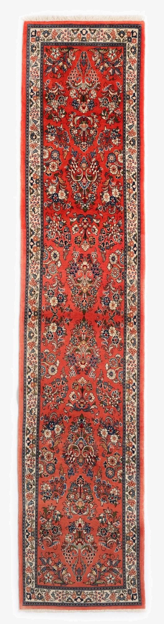  2' 5 x 11' 7 Sarouk Wool Runner Rug