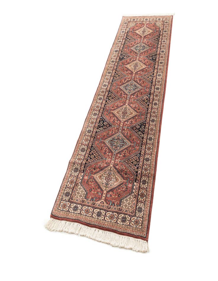 Detail image of  3' x 9' 6  Hand Knotted Shirvan Wool Runner Rug