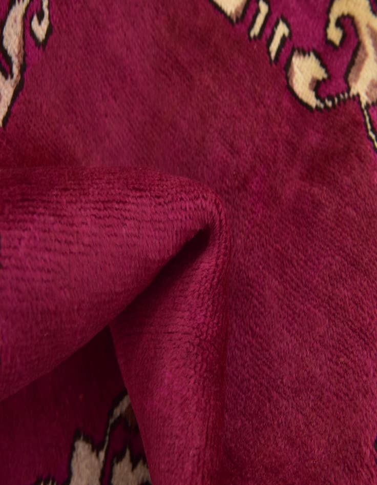 Detail image of  2' 8 x 11' 3  Hand Knotted Tabriz Persian Wool Runner Rug