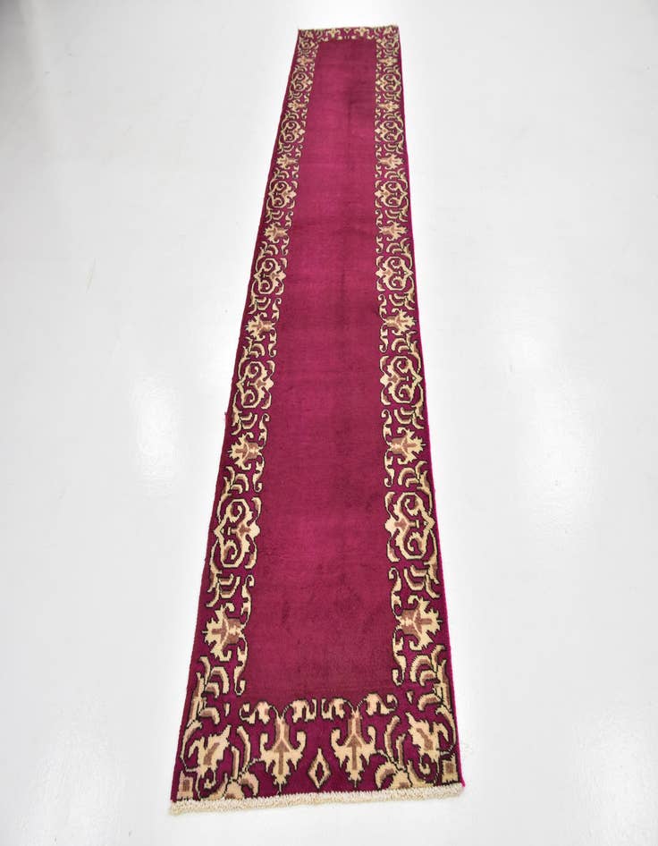 Detail image of  2' 8 x 11' 3  Hand Knotted Tabriz Persian Wool Runner Rug