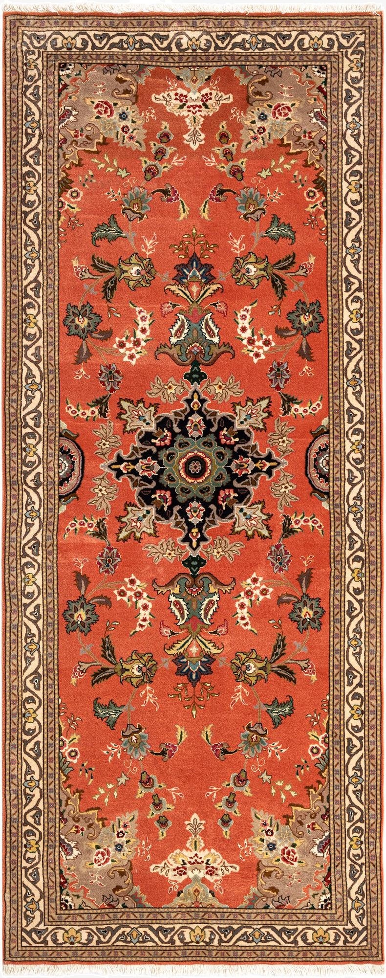  2' 9 x 6' 9 Tabriz Runner Rug