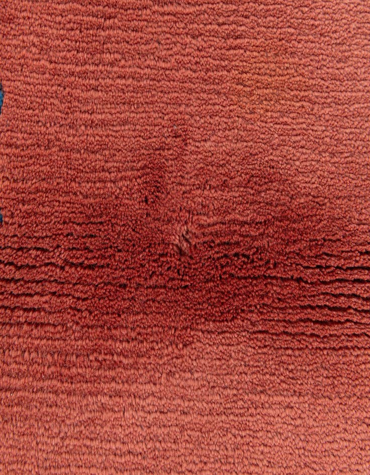 Detail image of  2' 4 x 4' 10  Hand Knotted Tibet Wool Runner Rug