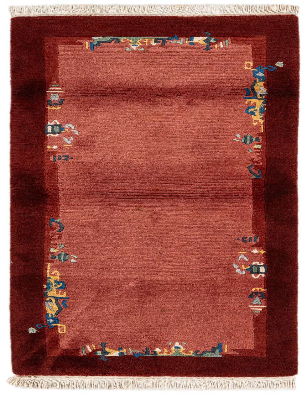Primary image  2' 4 x 4' 10  Hand Knotted Tibet Wool Runner Rug