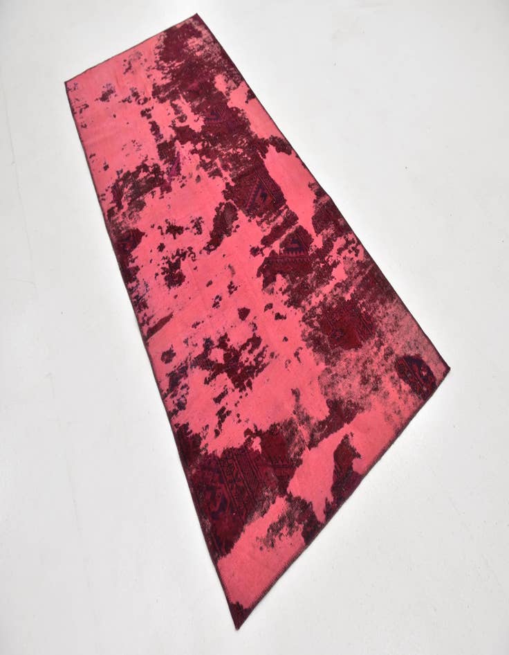 Detail image of  3' 8 x 8' 2  Hand Knotted Ultra Vintage Persian Wool Runner Rug