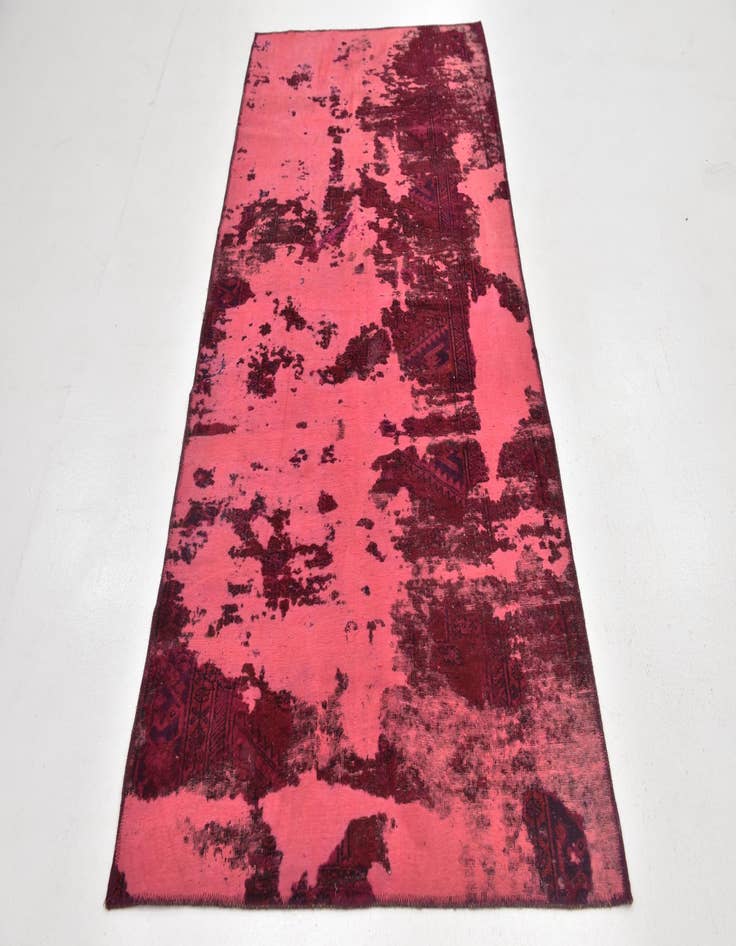 Detail image of  3' 8 x 8' 2  Hand Knotted Ultra Vintage Persian Wool Runner Rug