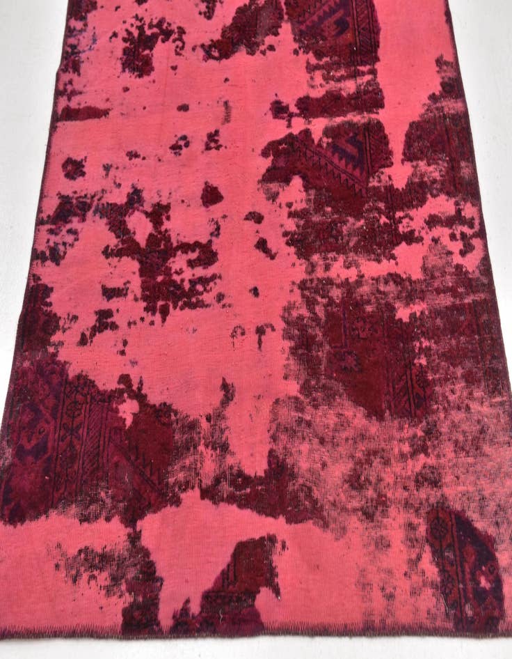 Detail image of  3' 8 x 8' 2  Hand Knotted Ultra Vintage Persian Wool Runner Rug