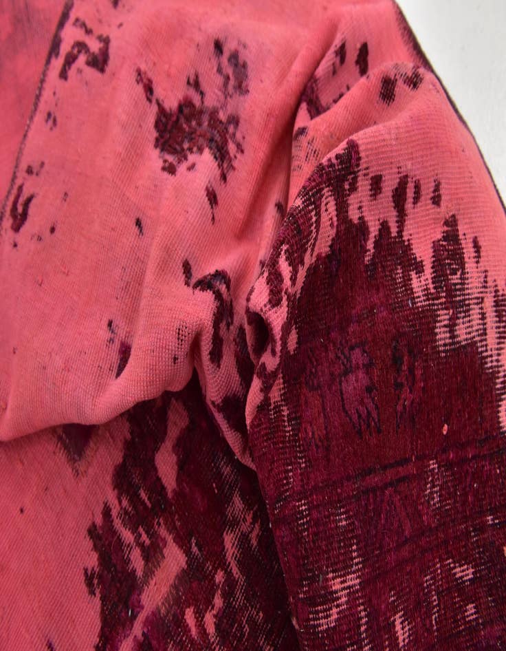 Detail image of  3' 8 x 8' 2  Hand Knotted Ultra Vintage Persian Wool Runner Rug