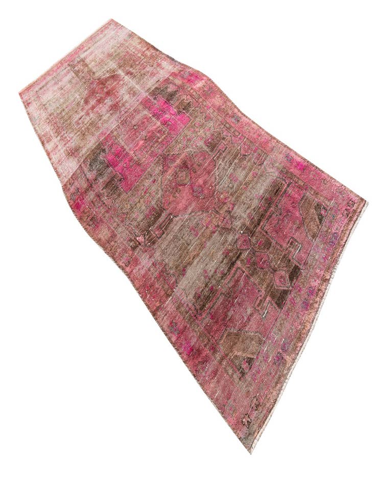 Detail image of  4' 9 x 11' 3  Hand Knotted Ultra Vintage Persian Wool Runner Rug